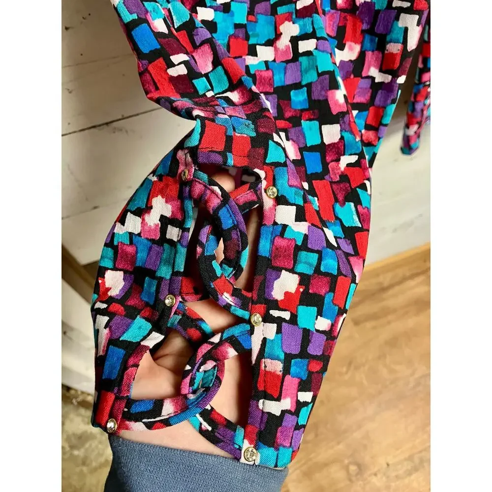 Attyre New York Patterned Capri Pants Size 12. - Picture 3 of 4